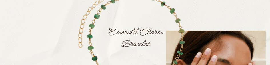 Emerald Charm Bracelet