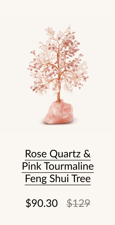 Rose Quartz & Pink Tourmaline Feng Shui Tree