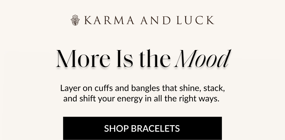 More Is the Mood: Layer on cuffs and bangles. SHOP BRACELETS.