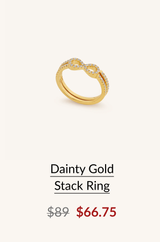 Dainty Gold Stack Ring