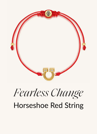 Fearless Change Horseshoe Red String