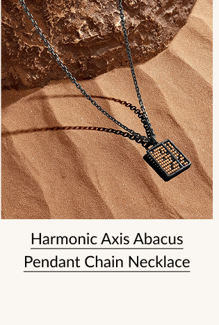 Harmonic Axis Abacus Pendant Chain Necklace