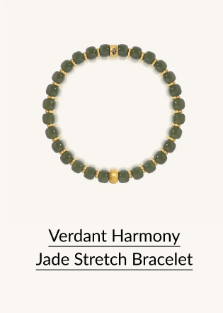 Verdant Harmony Jade Stretch Bracelet