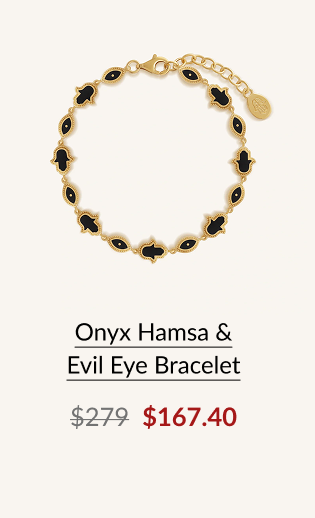 Onyx Hamsa & Evil Eye Bracelet