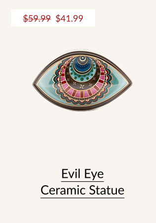 Evil Eye Ceramic Statue