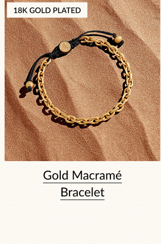 Gold Macramé Bracelet
