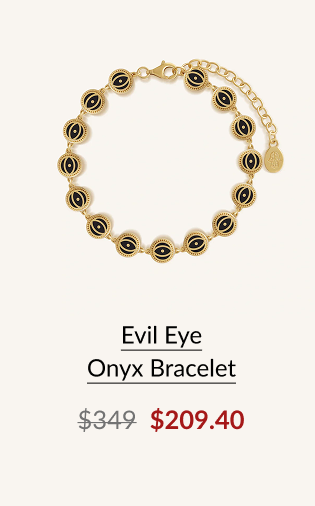 Onyx Evil Eye Bracelet