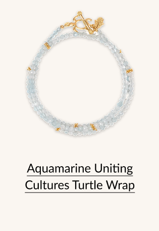Aquamarine Uniting Cultures Turtle Wrap
