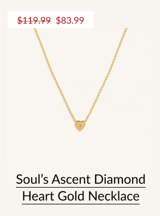 Soul's Ascent Diamond Heart Gold Necklace