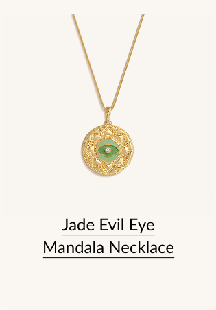 Jade Evil Eye Mandala Necklace
