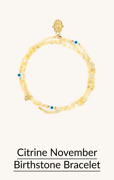 Citrine November Birthstone Bracelet
