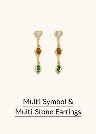 Multi-Symbol & Multi-Stone Earrings