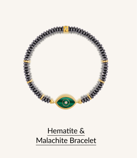 Hematite & Malachite Bracelet