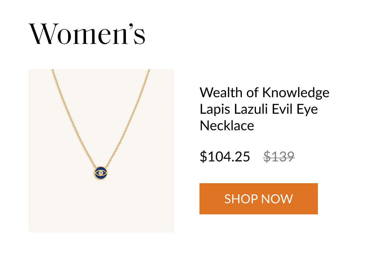 Wealth of Knowledge Lapis Lazuli Evil Eye Necklace