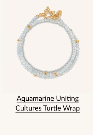 Aquamarine Uniting Cultures Turtle Wrap