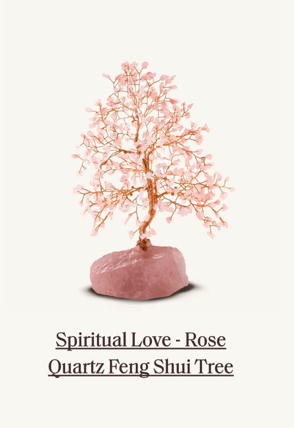 Spiritual Love - Rose Quartz Feng Shui Tree