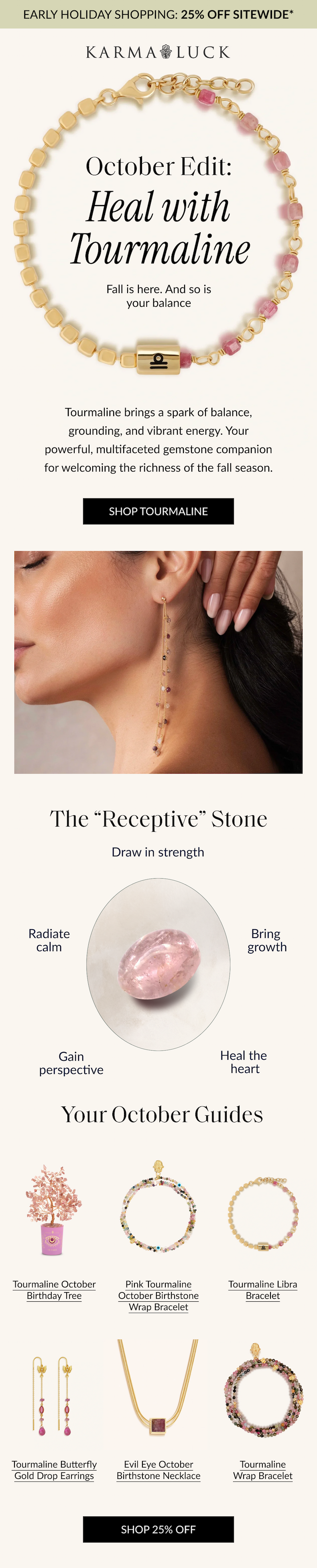 tourmaline for october