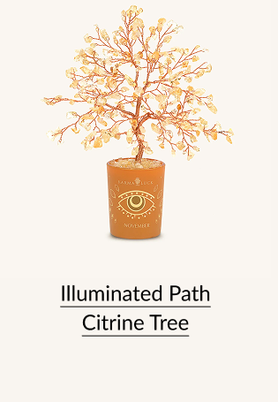 Illuminated Path Citrine Tree