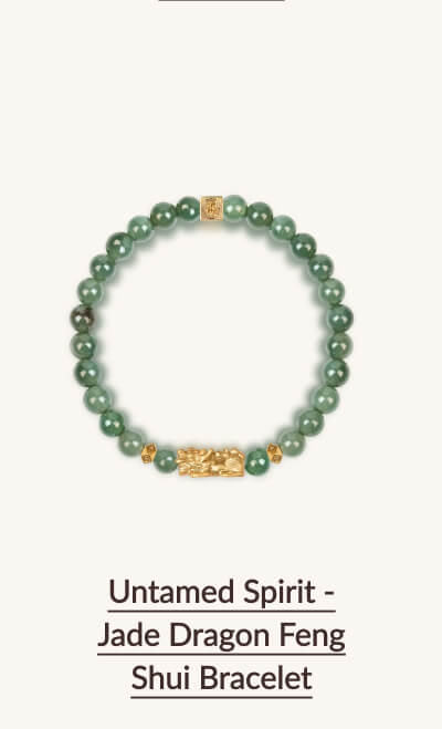 Untamed Spirit - Jade Dragon Feng Shui Bracelet