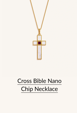 Cross Bible Nano Chip Necklace