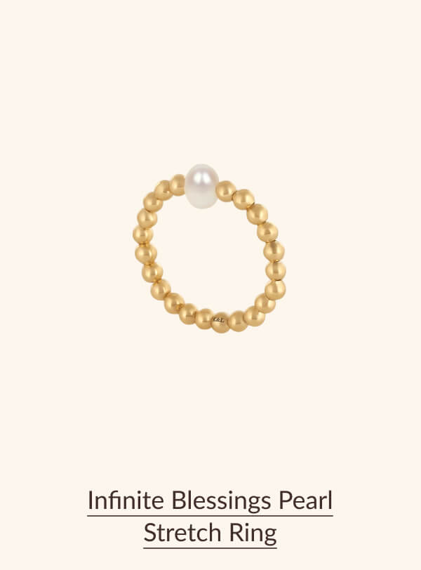 Infinite Blessings Pearl Stretch Ring