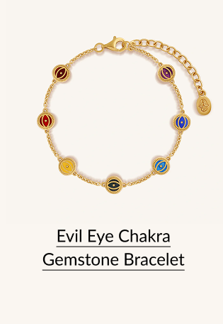 Evil Eye Chakra Gemstone Bracelet