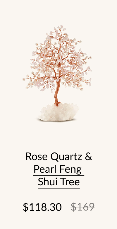 Rose Quartz & Pearl Feng Shui Tree
