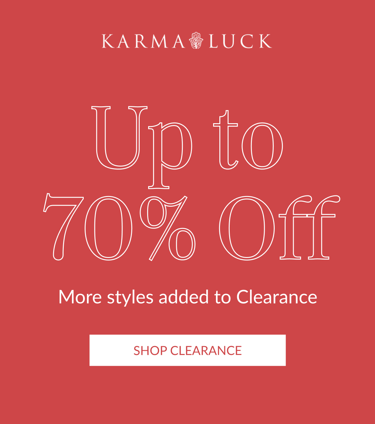Up to 70% Off More styles added to Clearance | SHOP CLEARANCE