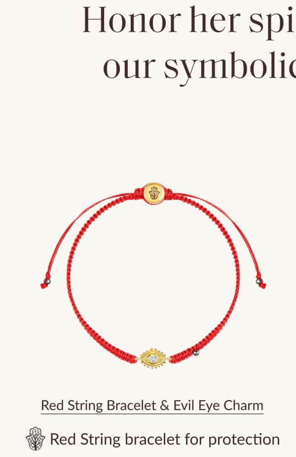 Red String Bracelet & Evil Eye Charm
