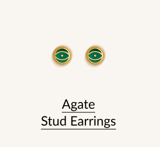 Agate Stud Earrings