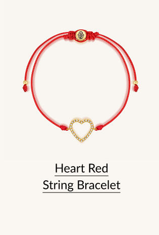 Heart Red String Bracelet
