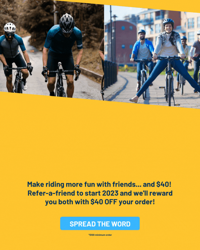 Hey Bicycle Warehouse, we've got 40 for friends! Bicycle Warehouse