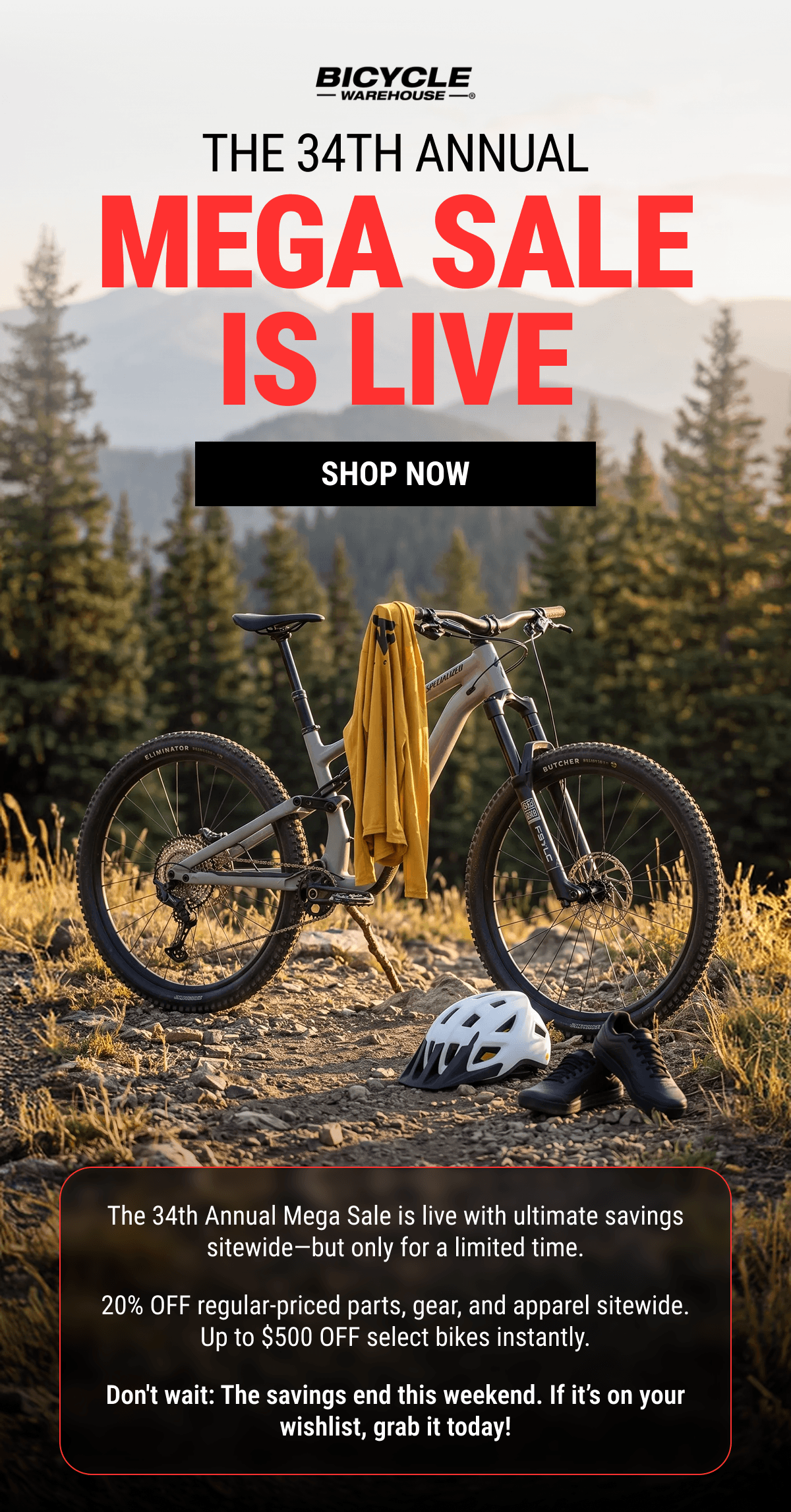The 34th Annual Mega Sale Is Live