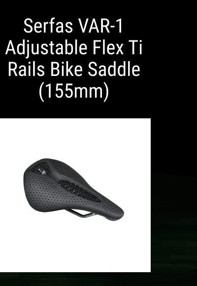 Serfas VAR-1 Adjustable Flex Ti Rails Bike Saddle (155mm)