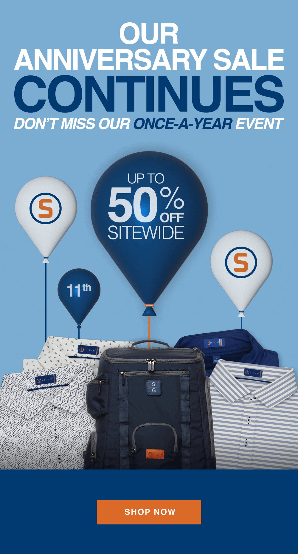 Our Biggest Sale Of The Year Continues Stitch Golf