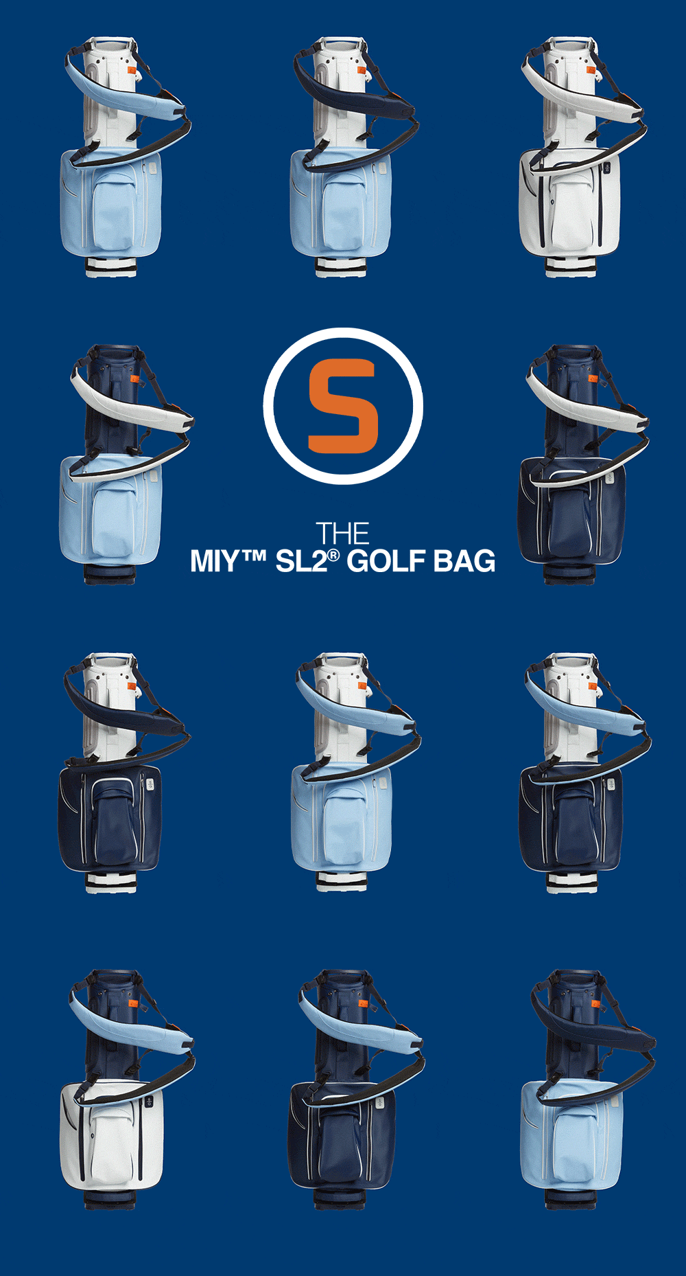 The NEW MIY SL2 Golf Bag The Most Elite Bag On The Market Stitch Golf