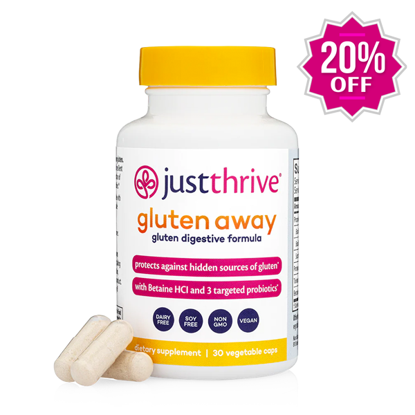 Just Thrive Gluten Away bottle