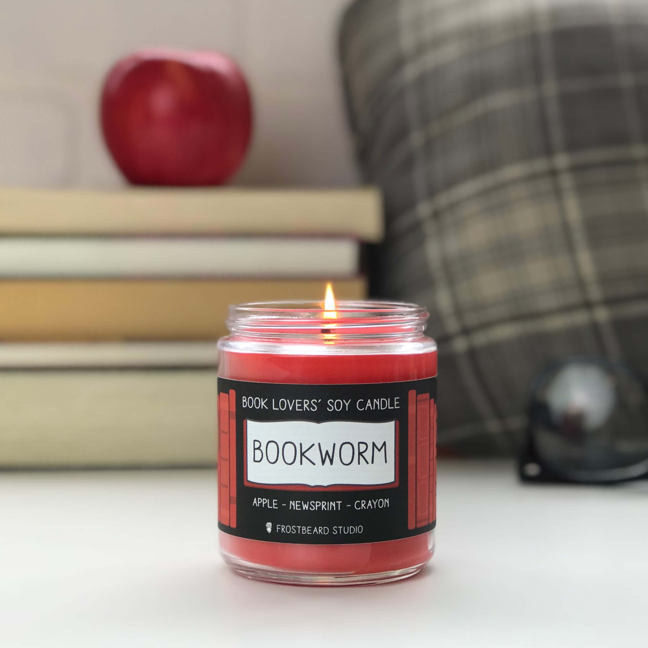 Bookworm soy candle
