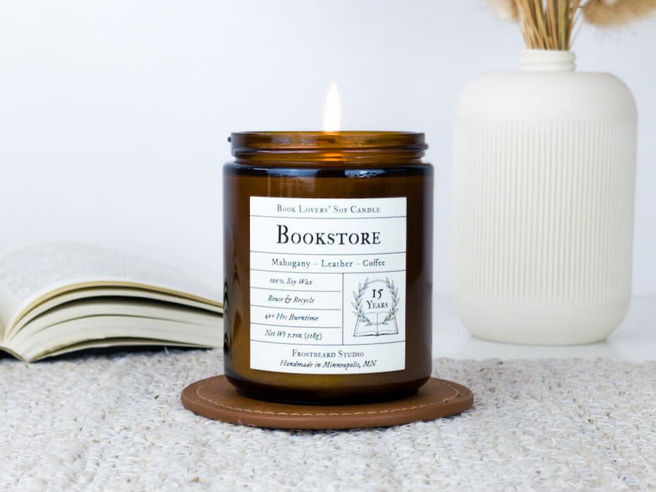 Bookstore Candle - 15th Anniversary Special Edition