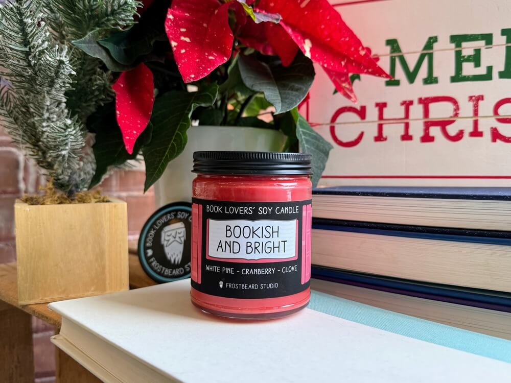 Bookish and Bright soy candle