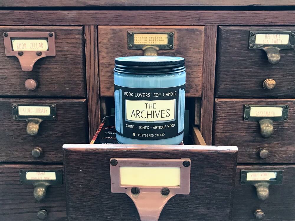 The Archives soy candle