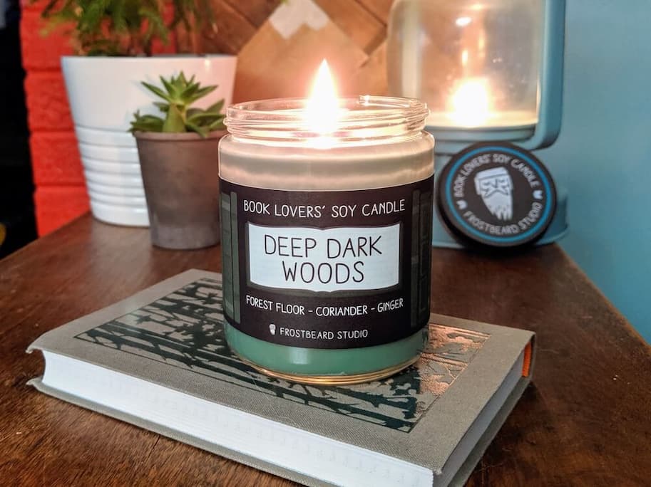 Deep Dark Woods soy candle