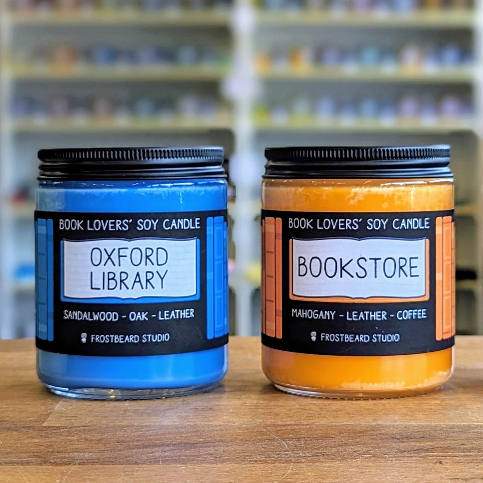 Oxford Library and Bookstore candles