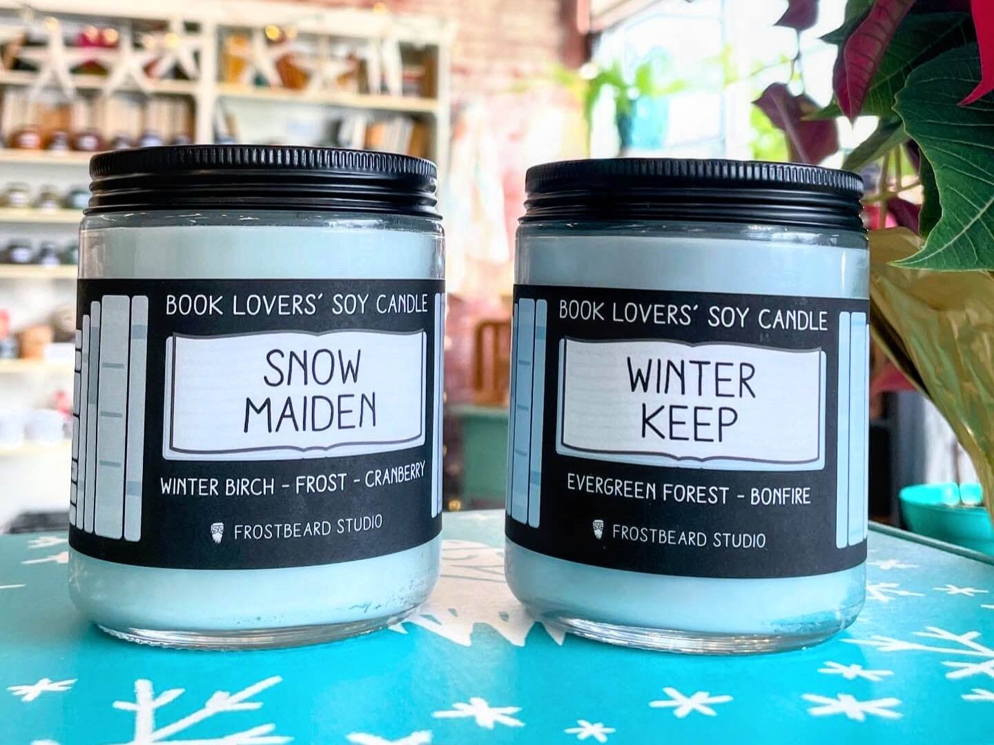 Snow Maiden and Winter Keep candles