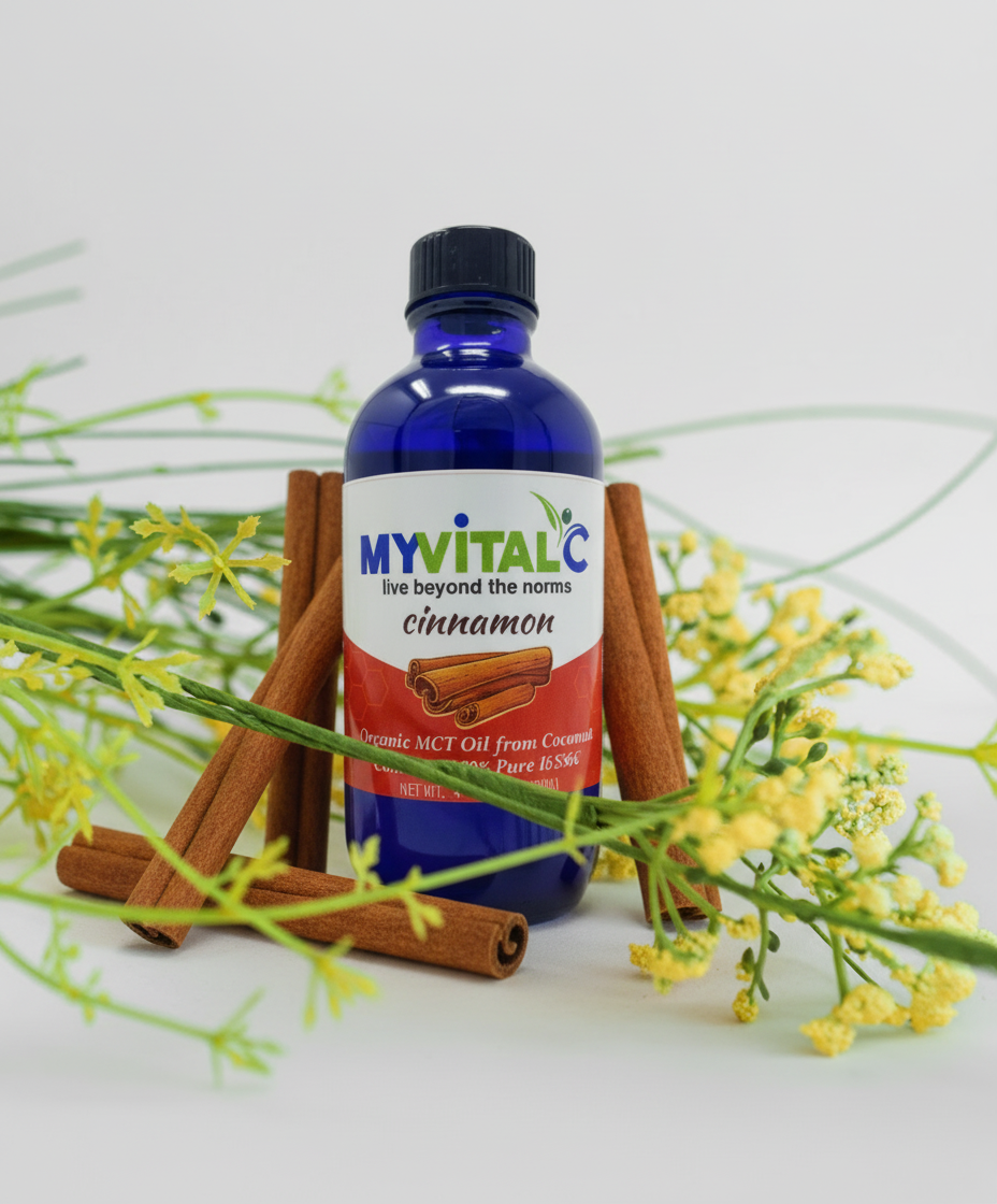 MyVitalC Cinnamon ESS60 in Organic MCT Oil, Coconut Derived 120ml
