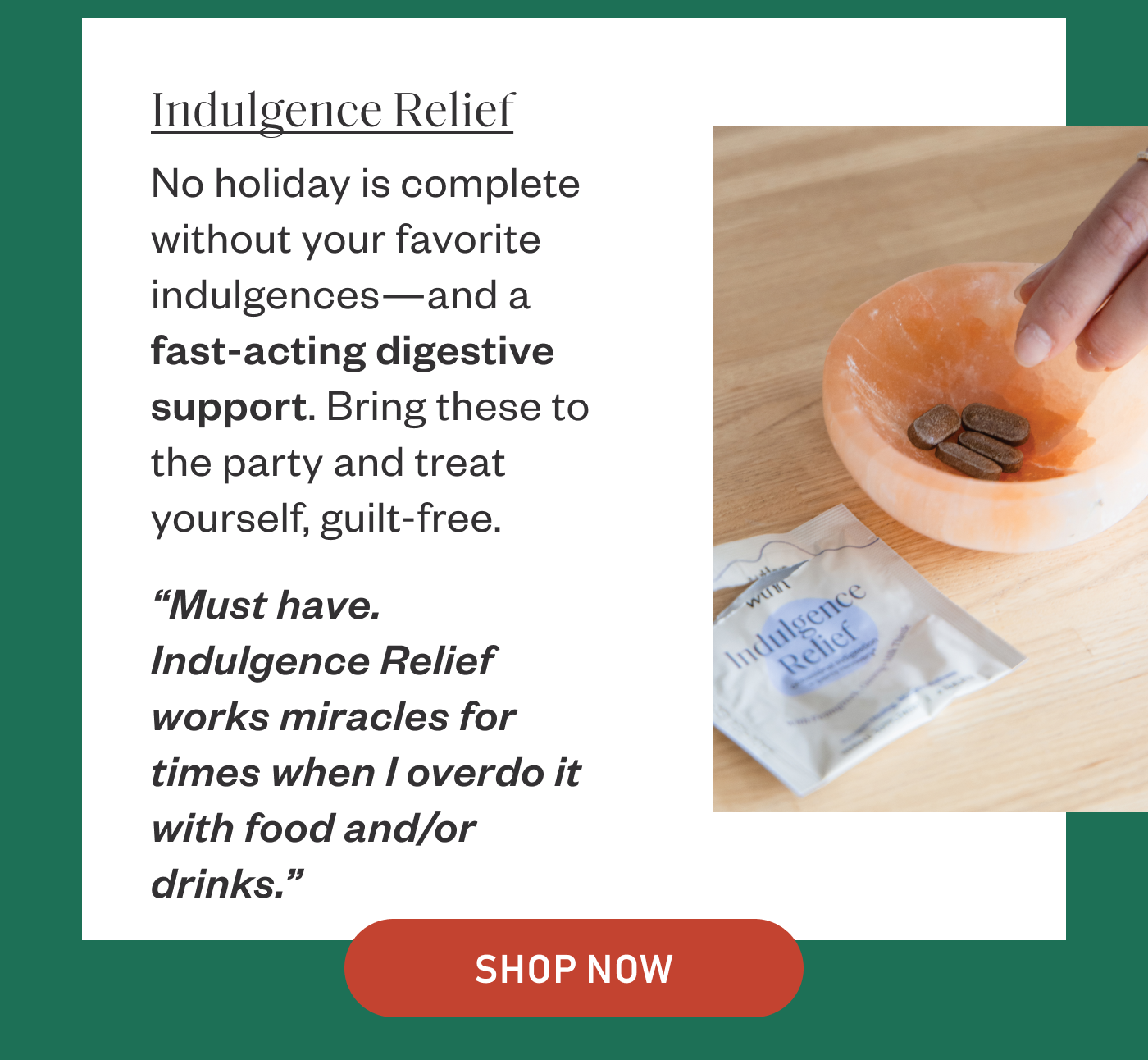 Indulgence Relief