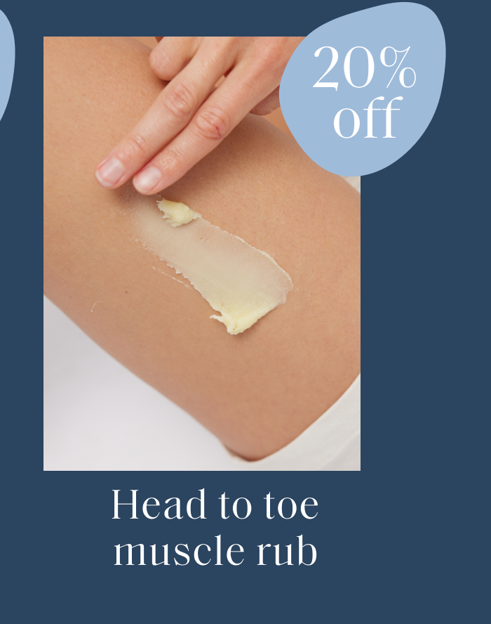 Head to toe muscle rub