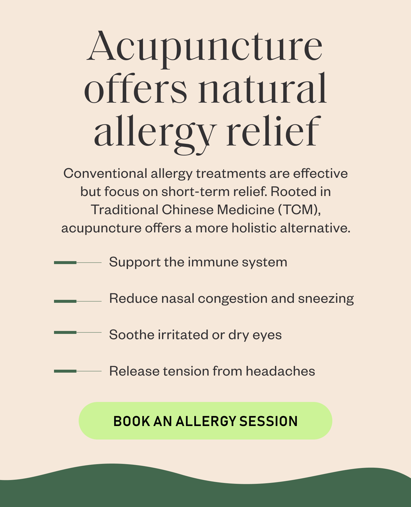 Acupuncture for Allergy Relief