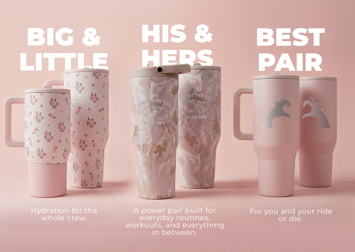 Buy any 2 Traveler or Sport Bottles and get FREE Customization on Both!