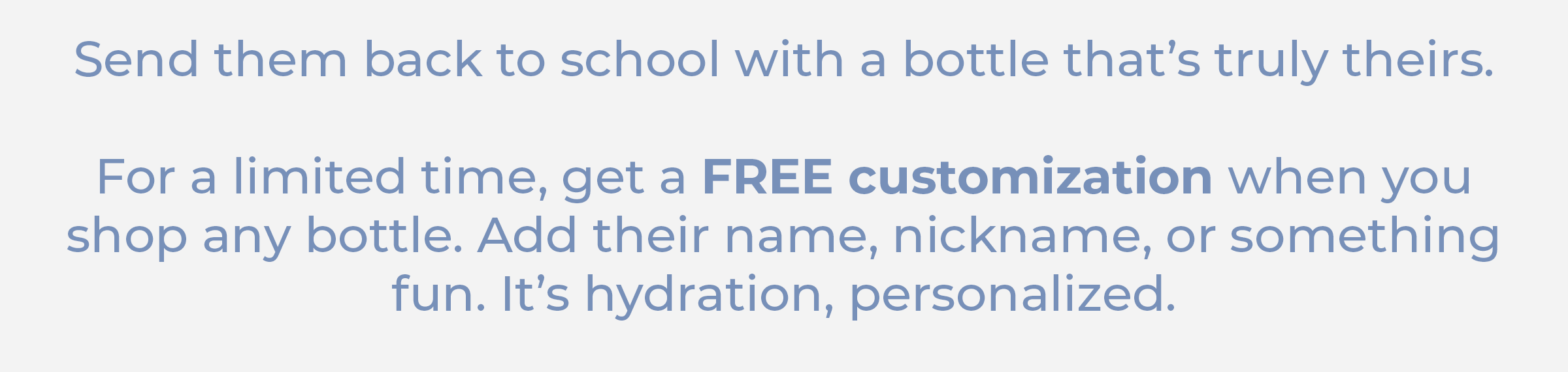 Free Customization For Back To School Happening Now- Limited Time Offer!